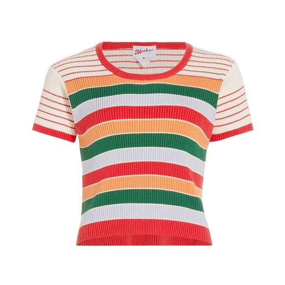 MOTHER itty bitty scoop neck top - Picture 3 of 7